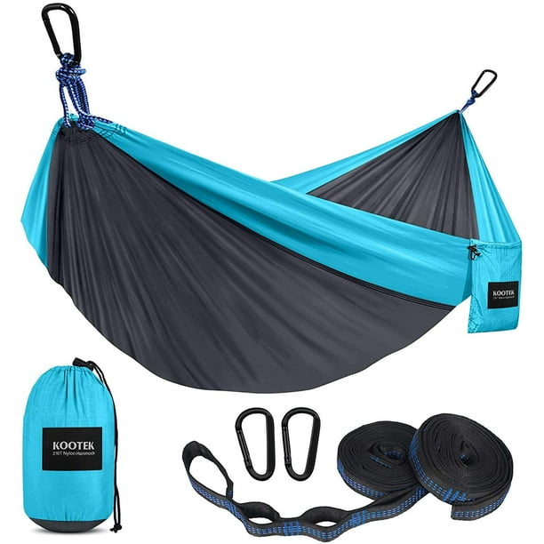 Camping Hammock With Tree Straps Portable Parachute Nylon Hammocks for Outdoor
